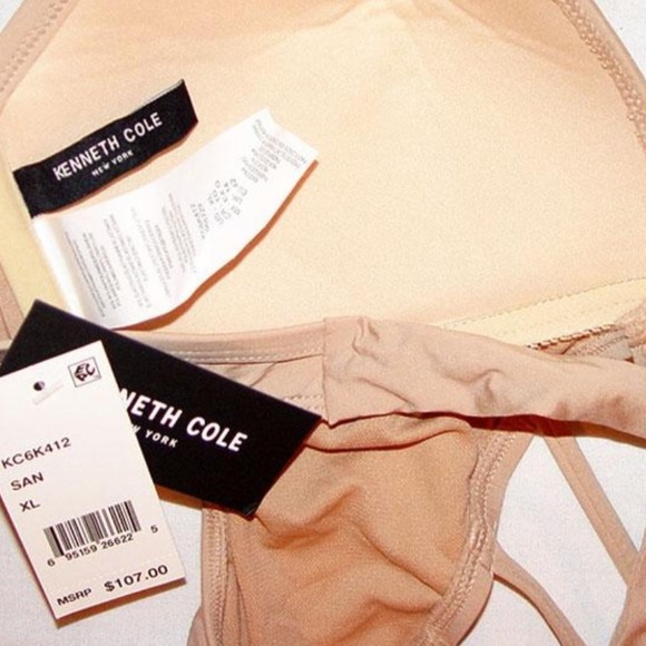 KENNETH COLE MACRAME CRISS CROSS PUSH UP SWIMSUIT - Picture 4 of 8